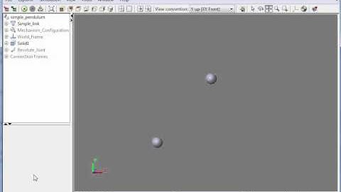 Matlab Mechanics pendulum simulation 1 animation tool