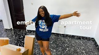 MY EMPTY LAGOS APARTMENT TOUR + MOVING VLOG #vlogs #moving #apartment #househunting