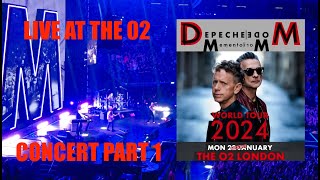 Depeche Mode Live FULL GIG CONCERT O2 Arena Greenwich London 22.01.24 Memento Mori Tour 2024 PART 1