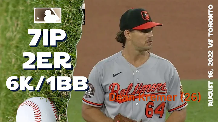 Dean Kremer | Aug 16, 2022 | MLB highlights