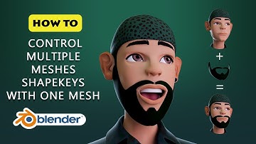 How To Control Multiple Meshes Shapekeys with one Mesh in Blender