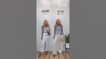 Classic summer outfits vs. Trendy summer outfits - Which is more your style? ✨