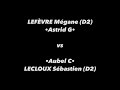 Tennis de table 4me provinciale e lige aftt  lefvre mgane d2 vs lecloux sbastien d2