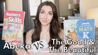 Kindergarten Math | Abeka vs. The Good and The Beautiful | Comparison & Flip Through Lesson Overview