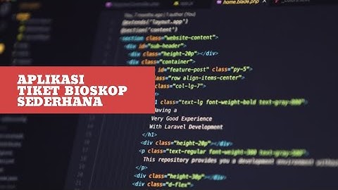 Cara Membuat Aplikasi Pemesanan Tiket Bioskop Dengan Python (tanpa database)