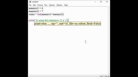 Exercício 0007.py: Somando 2 números (sem a função input)