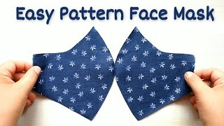 Very Easy New Trending Pattern Mask - Face Mask Sewing Tutorial - Anyone Can Make This Mask Easily