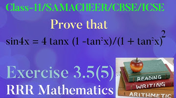 Class-11/SAMACHEER/CBSE/ICSE/Problem based trigonometry functions/TN TB Exercise 3.5(5)