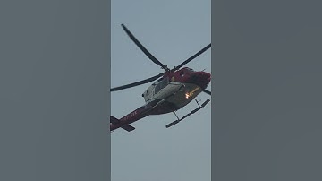 Clear helicopter landing view😍🚁