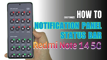 How to Customize Notification Panel | Status bar on Redmi Note 14 5G