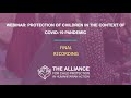 [FINAL] Webinar | Technical Note: Title: Protection of Children during the COVID-19 Pandemic
