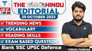 The Hindu Editorial Analysis | 25 Oct 2023 | The Hindu Newspaper Analysis Today | Vishal Parihar