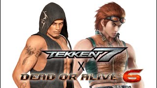 Tekken 7 X Dead Or Alive 6 - Hwoarang and Rig Comparison (Taekwondo)