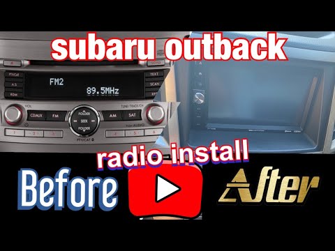 How to install aftermarket radio with backup camera in a 11’ Subaru Outback