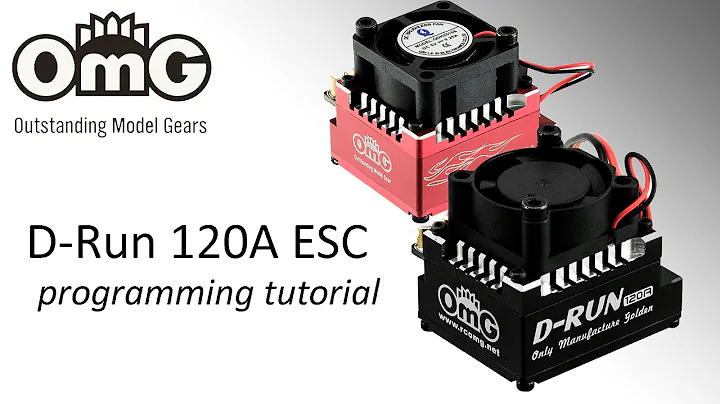 RC OMG | OMG D-RUN 120A Car ESC programming tutorial
