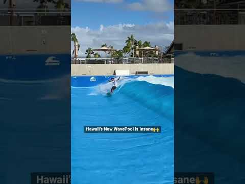 Hawaii’s New Wavepool is INSANE! #surf #waves #river #hawaii #surfing #shortvideo #shorts #epic