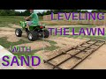 TOP DRESSING and LEVELING with SAND for a FLAT LAWN