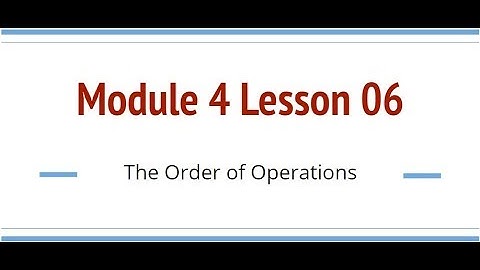 Grade 6, Module 4 Lesson 06