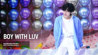 200105 골든디스크어워즈 - 작은 것들을 위한 시(Boy With Luv) / BTS V / 방탄소년단 뷔 (4K fancam)