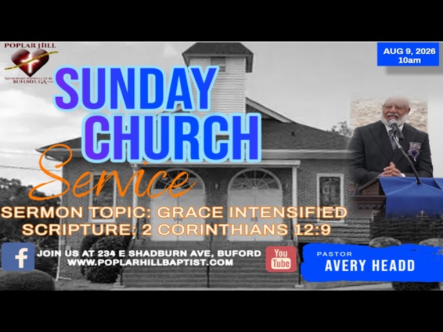 Sunday Worship Service - August 9, 2026