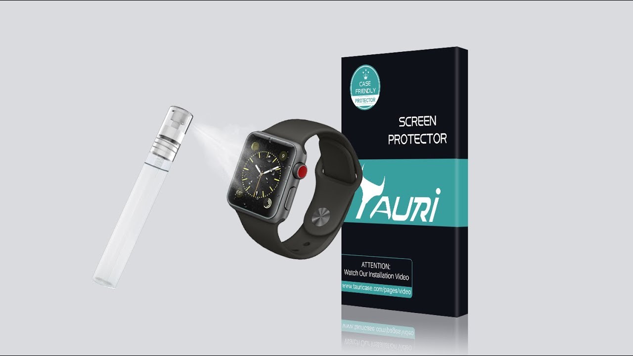 [For Apple Watch] TAURI Liquid Skin Screen Protector Wet Installation ...