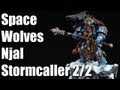 How to paint Space Wolves Njal Stormcaller? Warhammer 40k painting airbrush tutorial 2/2