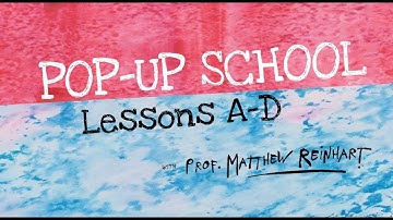 POP-UP SCHOOL Lesson 1: A-D