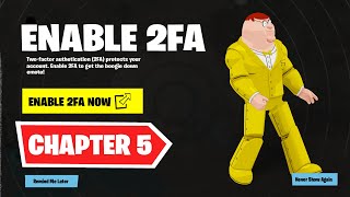 HOW TO ENABLE 2FA ON FORTNITE! (CHAPTER 5)