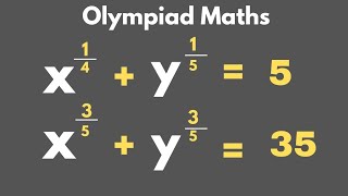 USA OLYMPIAD Maths | Solve the system of equation 💨 find the values of x and y