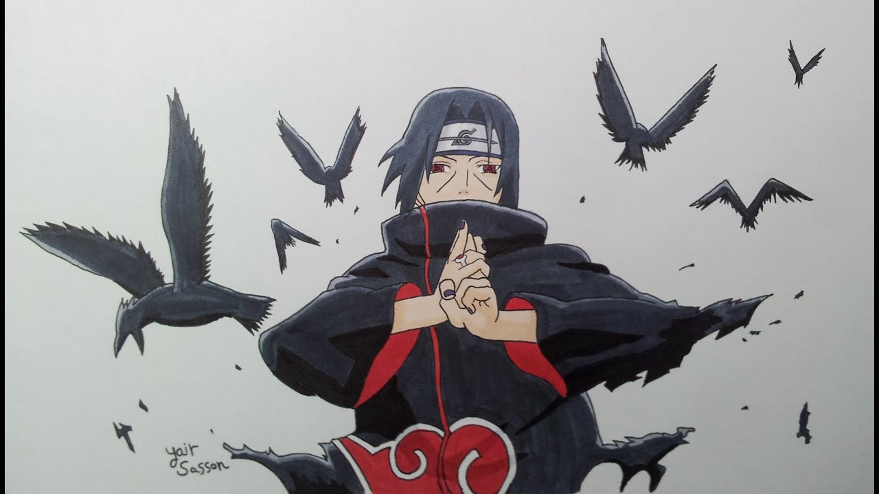 Let's SKETCH ITACHI UCHIHA from NARUTO - DeMoose Art