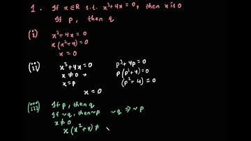 Mathematical Reasoning, Exercise 14.5, Class XI NCERT, Solutions - Muaz Siddiqui, IIT Kharagpur