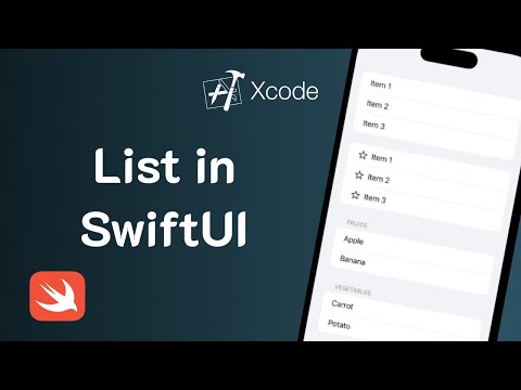 List in SwiftUI | IOS | App Development | Xcode | SwiftUI