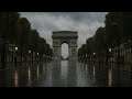 Rainy Evening on the Champs-Élysées | Relaxing Jazz Piano &amp; Peaceful Paris Street View