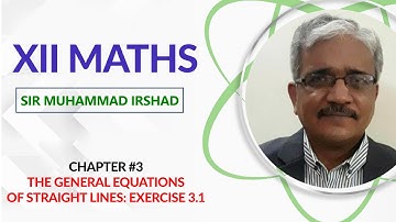 XII Maths Chapter 3 The General Equations of Straight Lines: Exercise 3.1