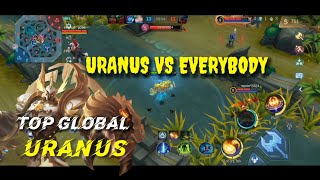 TOP GLOBAL URANUS VS EVERYBODY VS SINYAL LAG - RUSAKKK - MOBILE LEGENDS