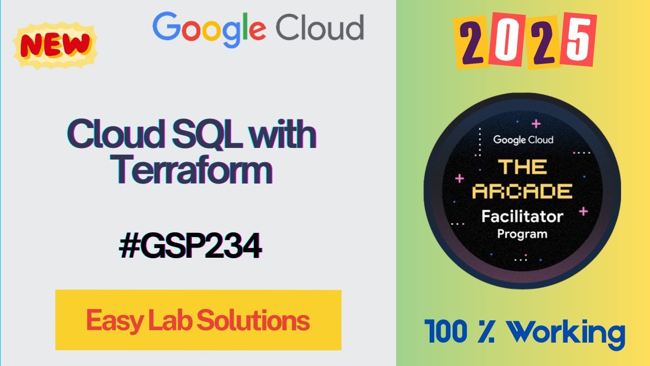 Cloud SQL with Terraform #GSP234 #qwiklabs #arcade - YouTube