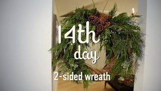 How to make a 2 sided Christmas Wreath | Christmas Decorating Ideas | 14