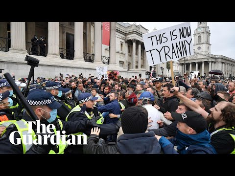 Clashes erupt as thousands attend anti-lockdown protests in London
