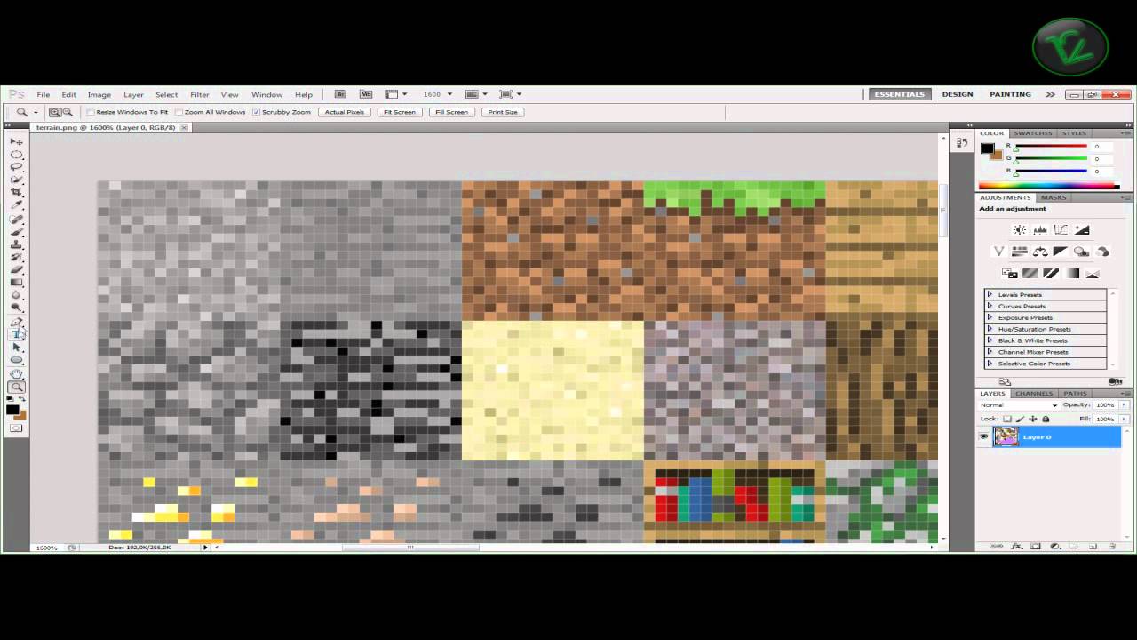 Minecraft How To Make A Texture Pack With Adobe Photoshop Cs5 Youtube