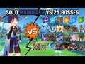 Solo C0R1 Wanderer vs 25 Bosses Without Food Buff | Genshin Impact