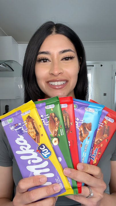 Ranking Milka Chocolate Part 1 #milka #milkachocolate #chocolate #mukbang #dessert