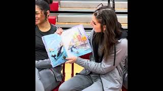 Cougars Roar for Reading with THE Lady Van Wert Cougar Basketball Team