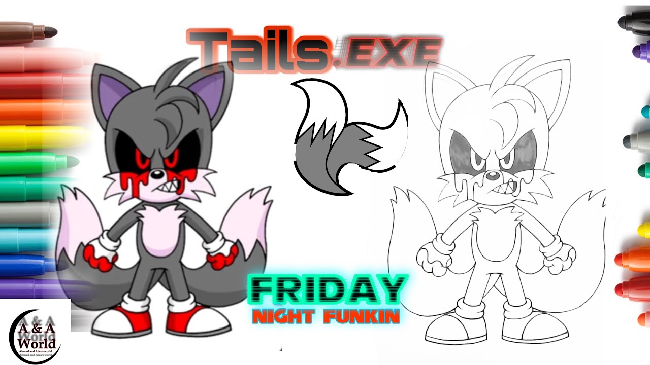 X 上的Liya Foxy：「Tails.exe, Inner, Tails) My favorite💛🦊. I enjoyed drawing  him:} #Tails #SonicexeNBR #SonicexeNB I don't know how to write  hashtags.💀💀  / X