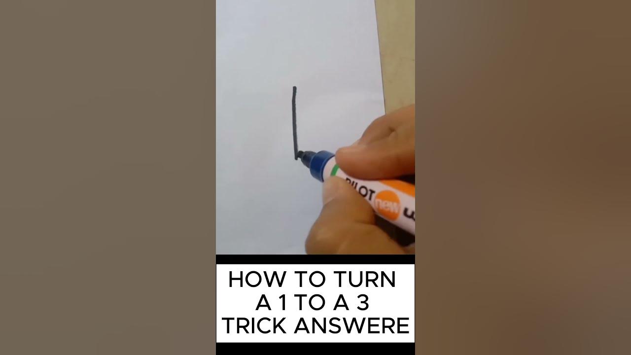 How to turn a 1 into a 3 youtube
