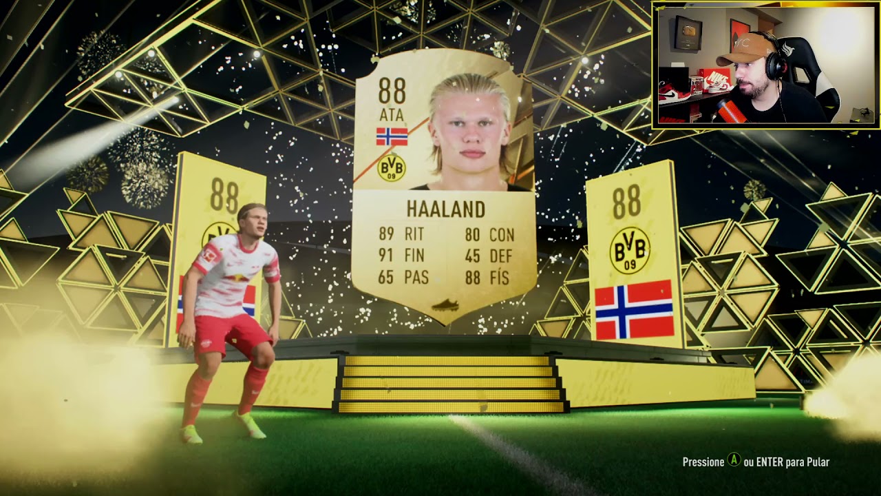 Haaland 88 Nos Primeiros Packs do FIFA 22