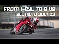 All Motorcycle Engine Sounds (from 1-cylinder to a V-8)