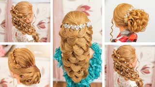 5 PEINADOS ELEGANTES PARA NOVIAS, QUINCEAÑERAS Y FIESTAS / HERMOSOS Y FÁCILES /