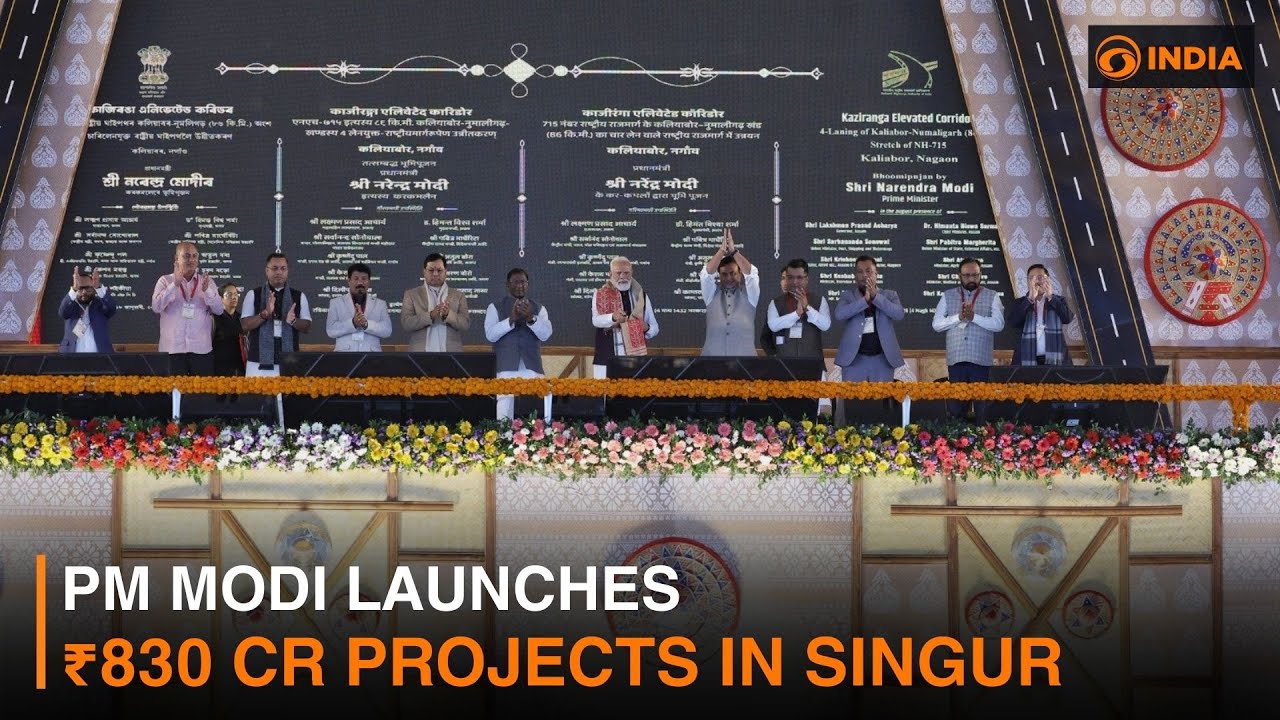 PM Modi Launches ₹830 Cr Projects in Singur & more news | DD India News Hour | 9 PM IST