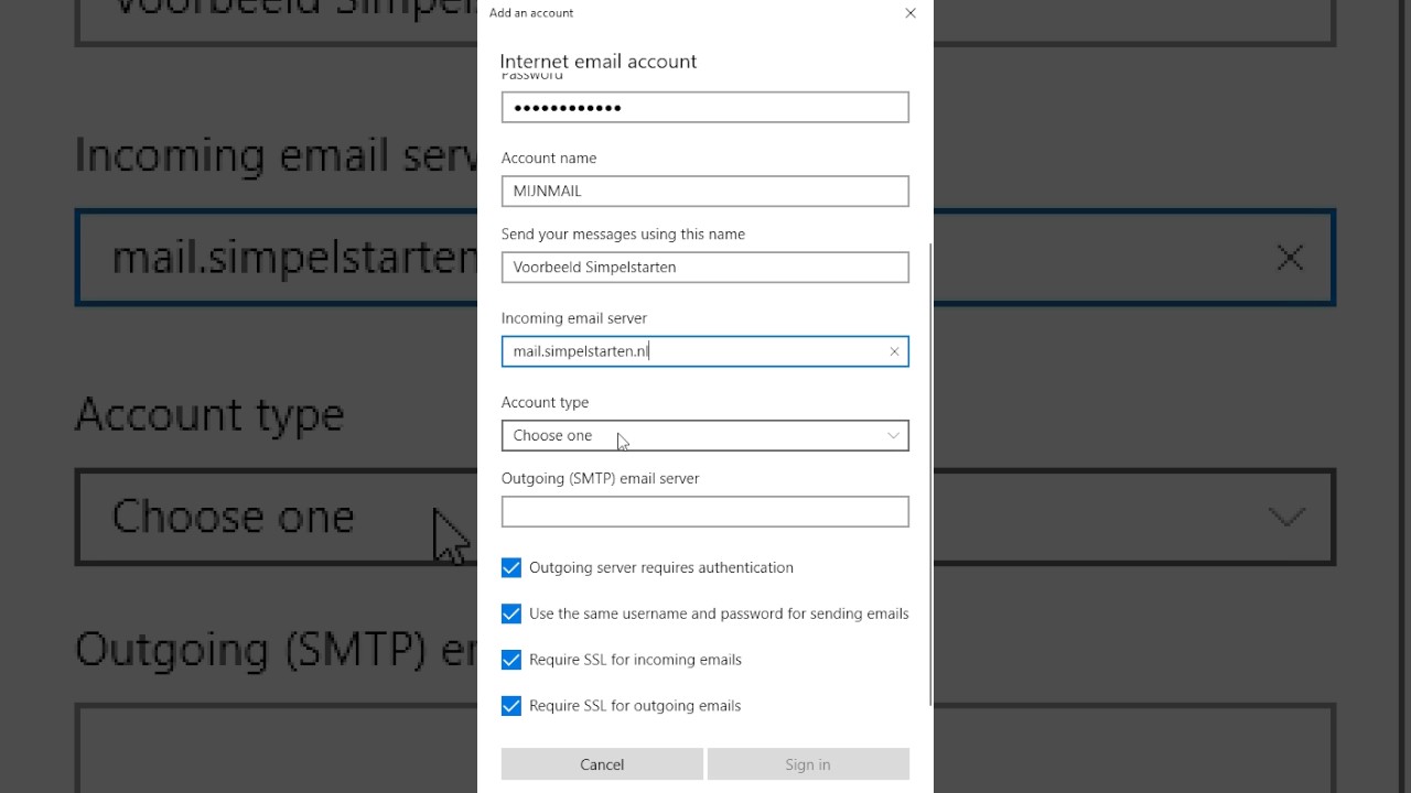 Update Instellen e-mail | POP/IMAP \u0026 SMTP