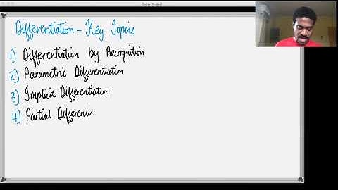 Differentiation - Key Topics